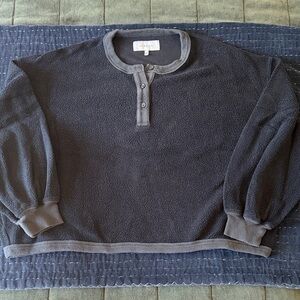 THE GREAT Fleece Henley Sweatshirt